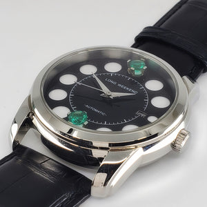 Gemstone Automatic [Two Green Emerald Stones]